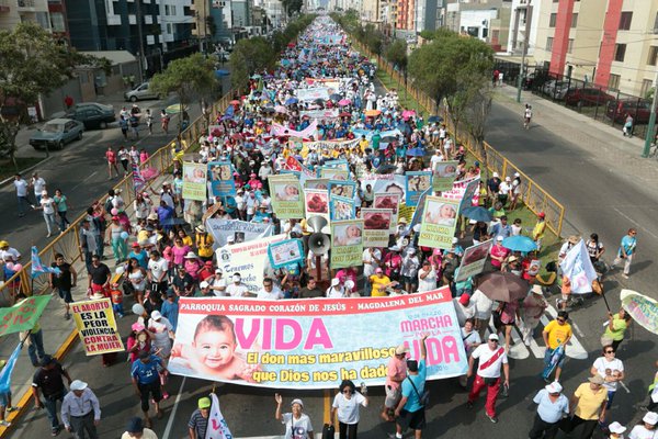 Поход в защита на живота, Перу, март 2016